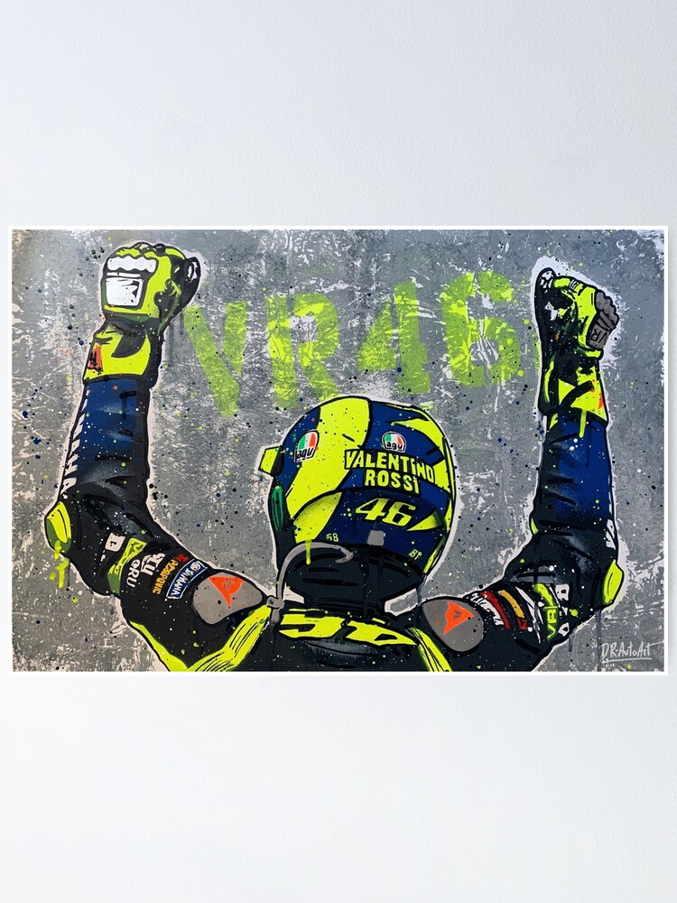 Detail Graffiti Valentino Rossi Nomer 7