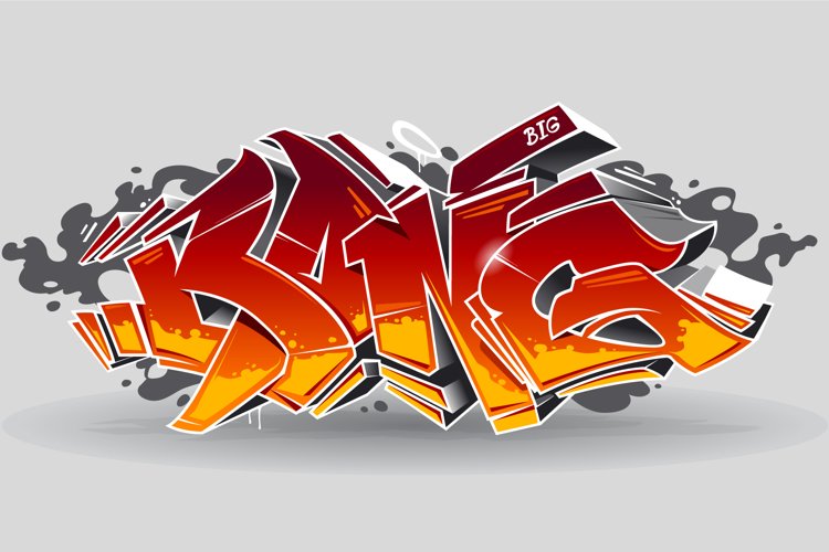 Detail Graffiti Vector Art Nomer 50