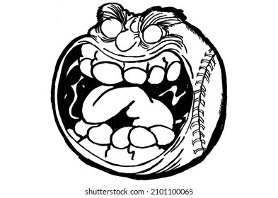 Detail Graffiti Vector Drawing Baseball Nomer 3