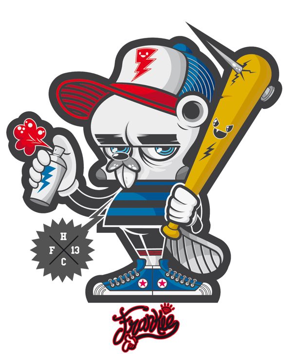 Detail Graffiti Vector Drawing Baseball Nomer 45