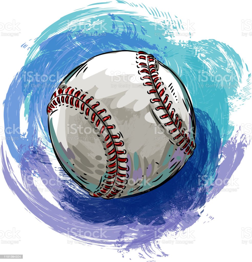 Detail Graffiti Vector Drawing Baseball Nomer 9