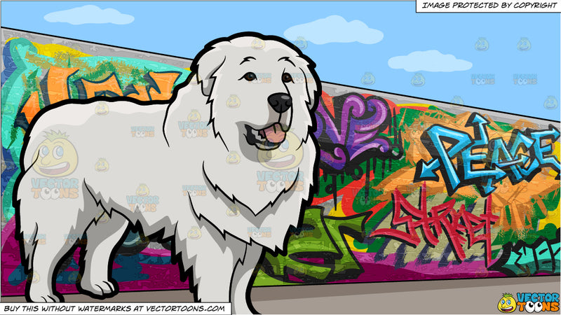 Detail Graffiti Vector Drawing Dog Nomer 26
