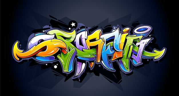 Detail Graffiti Vector Free Nomer 21