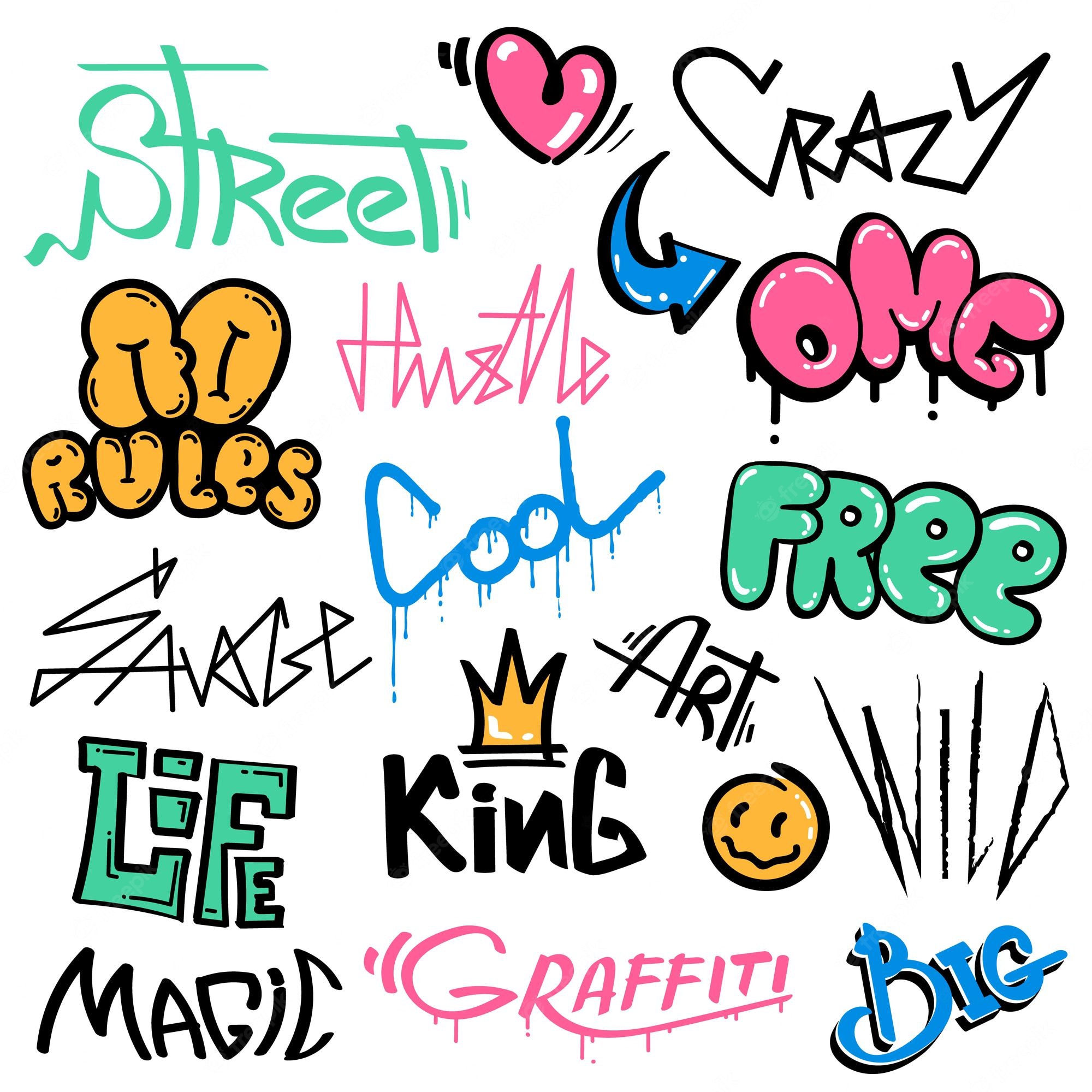 Detail Graffiti Vector Free Nomer 44