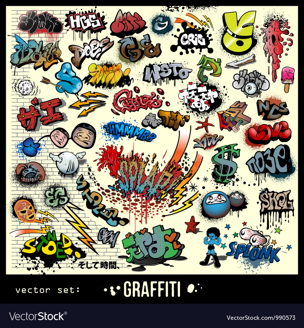 Detail Graffiti Vector Free Nomer 49