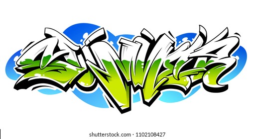 Detail Graffiti Vector Image Nomer 12