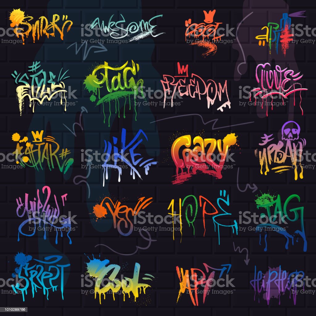 Detail Graffiti Vector Image Nomer 49