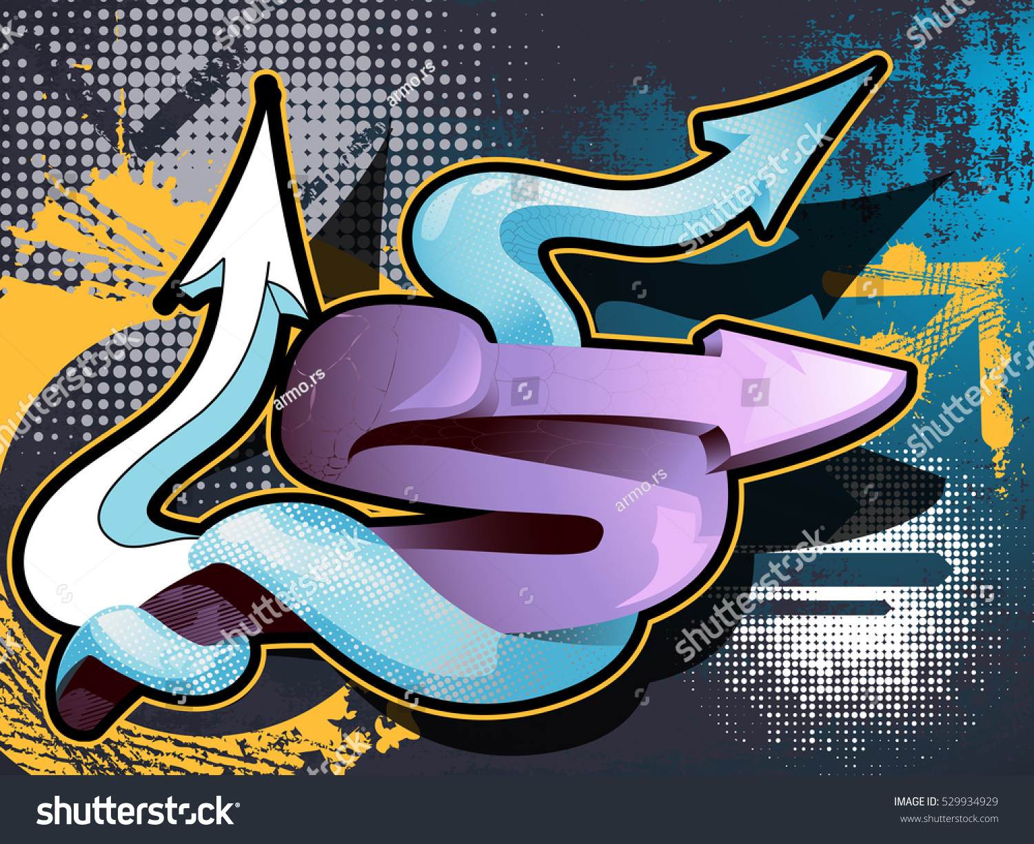 Detail Graffiti Vector Reptile Nomer 18