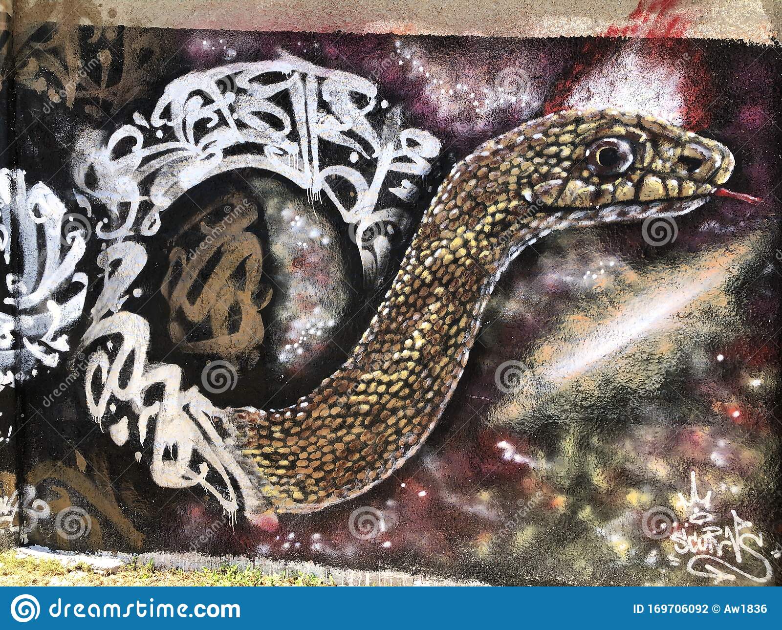 Detail Graffiti Vector Reptile Nomer 32