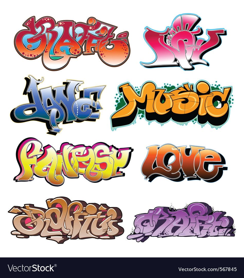 Detail Graffiti Vectorstock Nomer 18