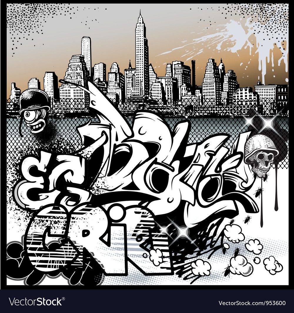 Detail Graffiti Vectorstock Nomer 19