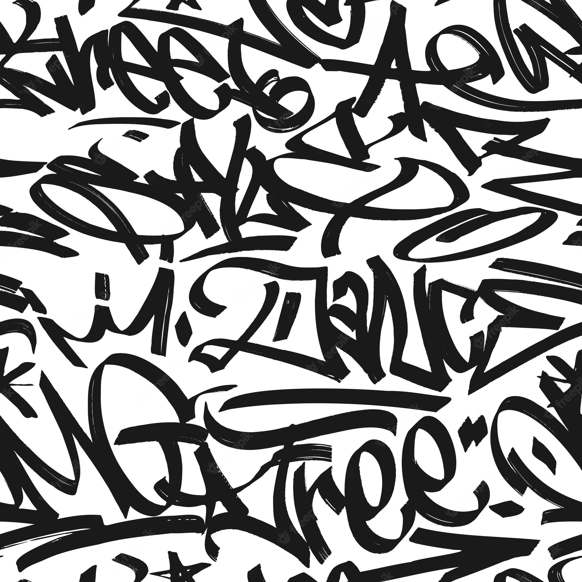 Detail Graffiti Vektor Pattern Nomer 29