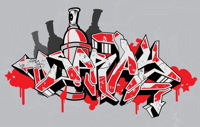 Detail Graffiti Vektor Pattern Psd Nomer 16