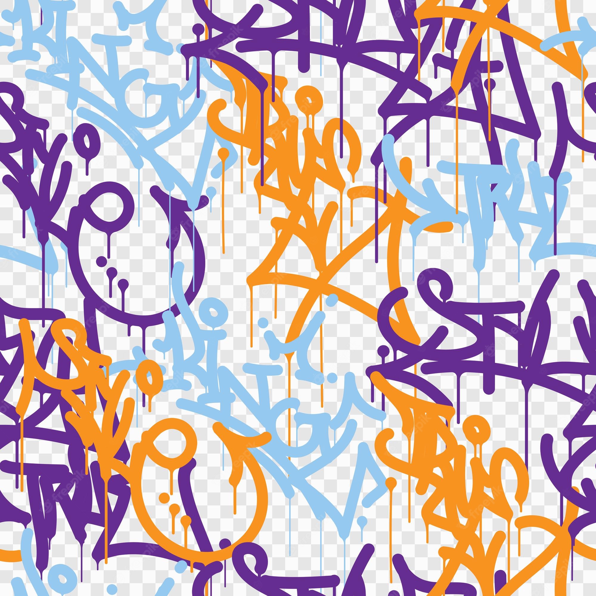 Detail Graffiti Vektor Pattern Psd Nomer 6