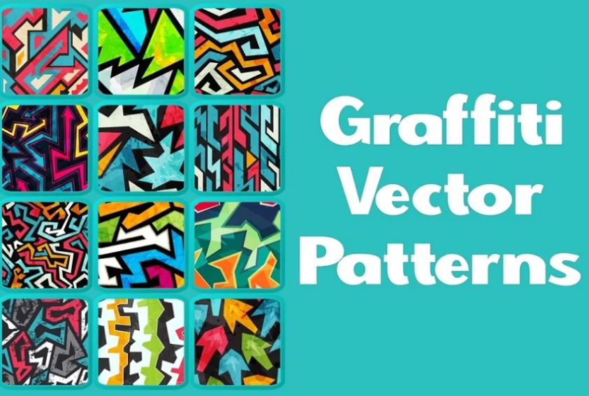 Detail Graffiti Vektor Pattern Psd Nomer 48