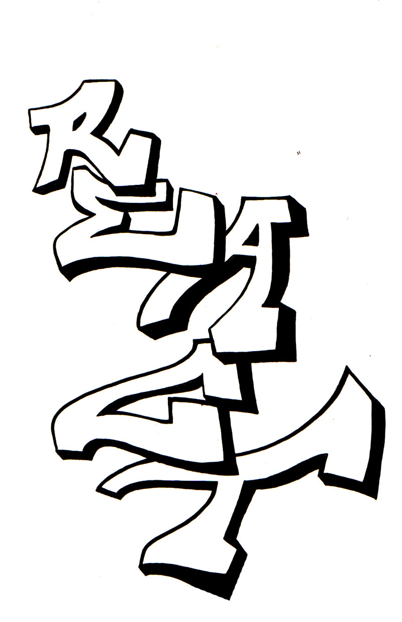 Detail Graffiti Vertical Nomer 32