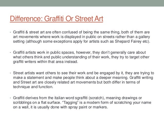 Detail Graffiti Vs Street Art Essay Nomer 6