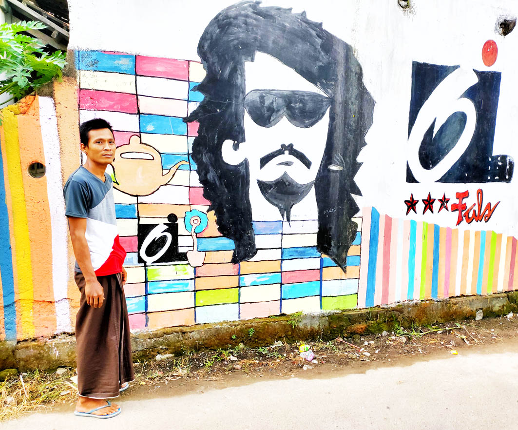 Detail Graffiti Wajah Iwan Fals Nomer 11
