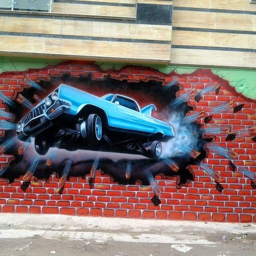 Detail Graffiti Wall 3d Nomer 26