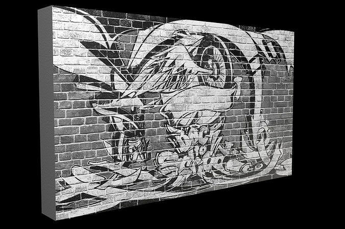 Detail Graffiti Wall 3d Nomer 43