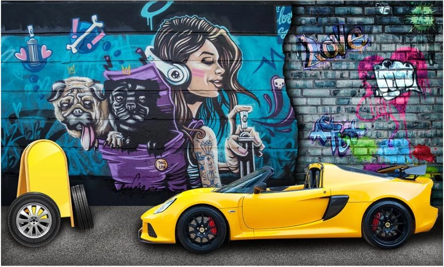 Detail Graffiti Wall 3d Nomer 50