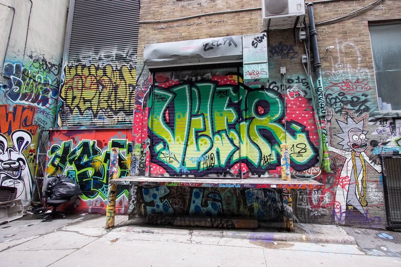 Detail Graffiti Wall Alley Nomer 43