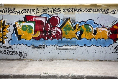 Detail Graffiti Wall Mockup Nomer 33