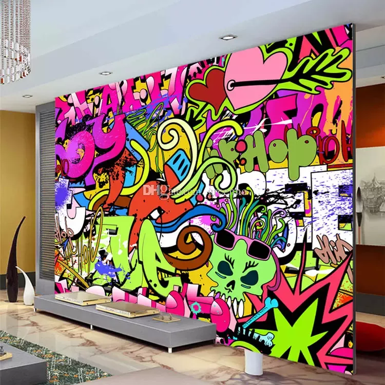 Detail Graffiti Wall Mural Nomer 8