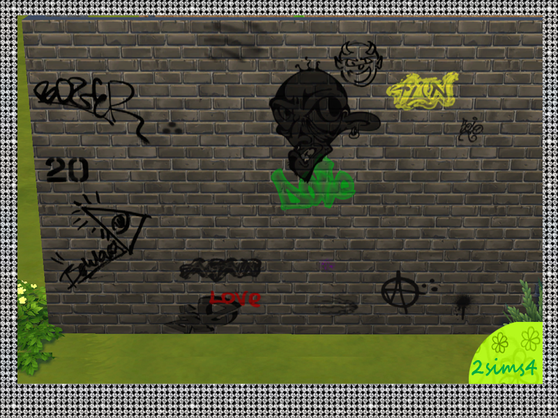 Detail Graffiti Wall Sims 4 Cc Nomer 13