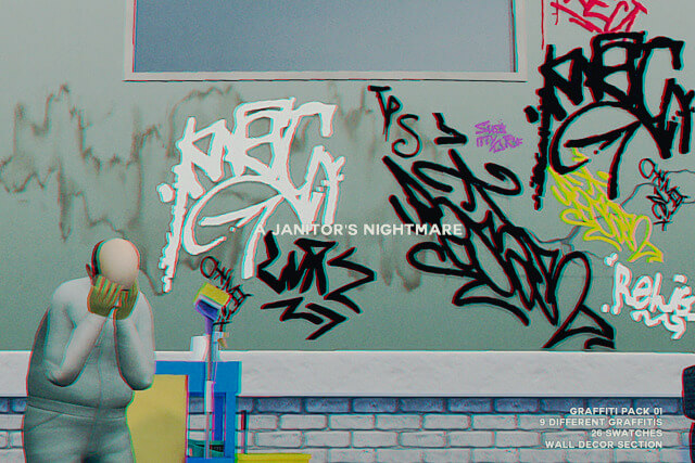 Detail Graffiti Wall Sims 4 Cc Nomer 19