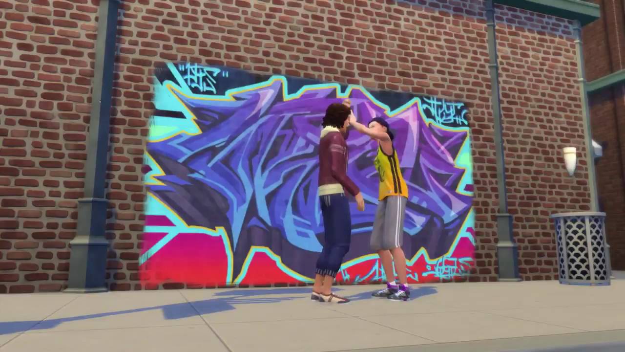 Detail Graffiti Wall Sims 4 Cc Nomer 21