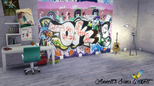 Detail Graffiti Wall Sims 4 Cc Nomer 23