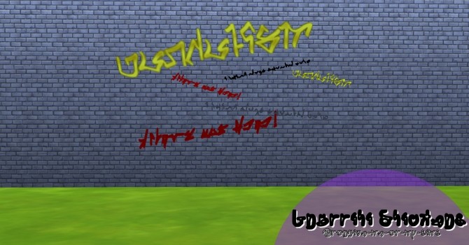 Detail Graffiti Wall Sims 4 Cc Nomer 37