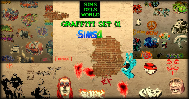 Detail Graffiti Wall Sims 4 Cc Nomer 50