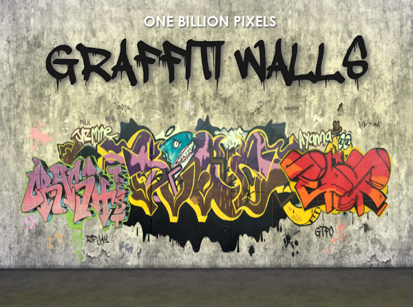 Detail Graffiti Wall Sims 4 Cc Nomer 8