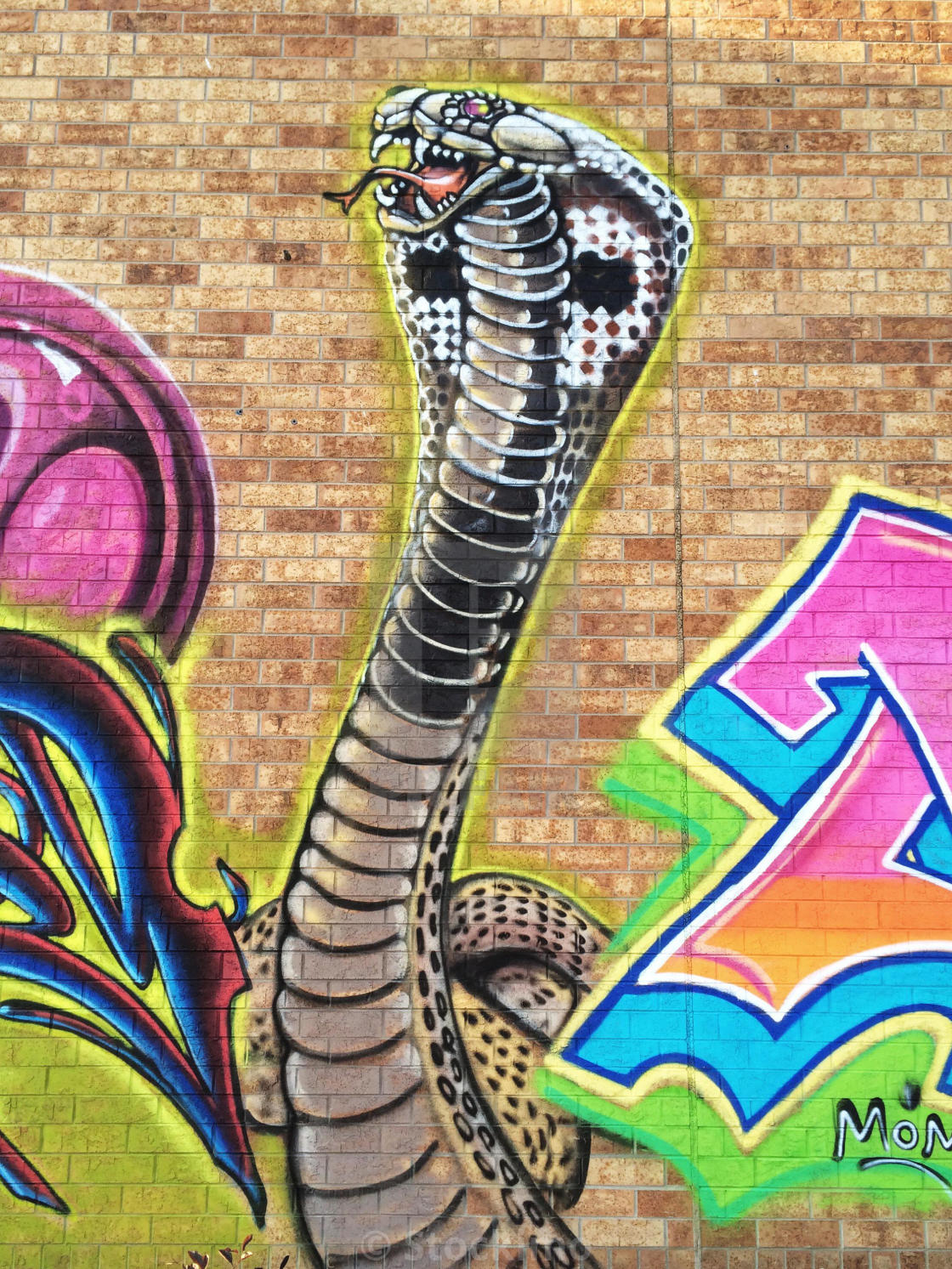 Detail Graffiti Wall Snake Nomer 39