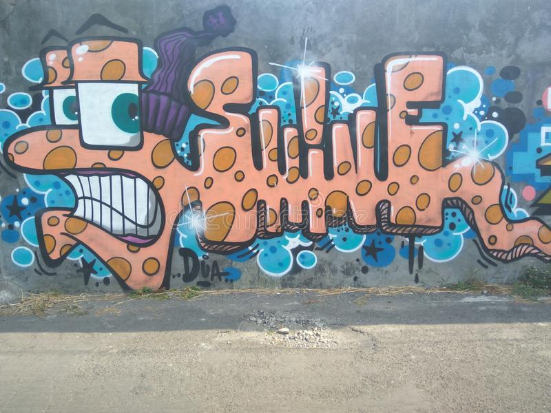 Detail Graffiti Wall Snake Nomer 49