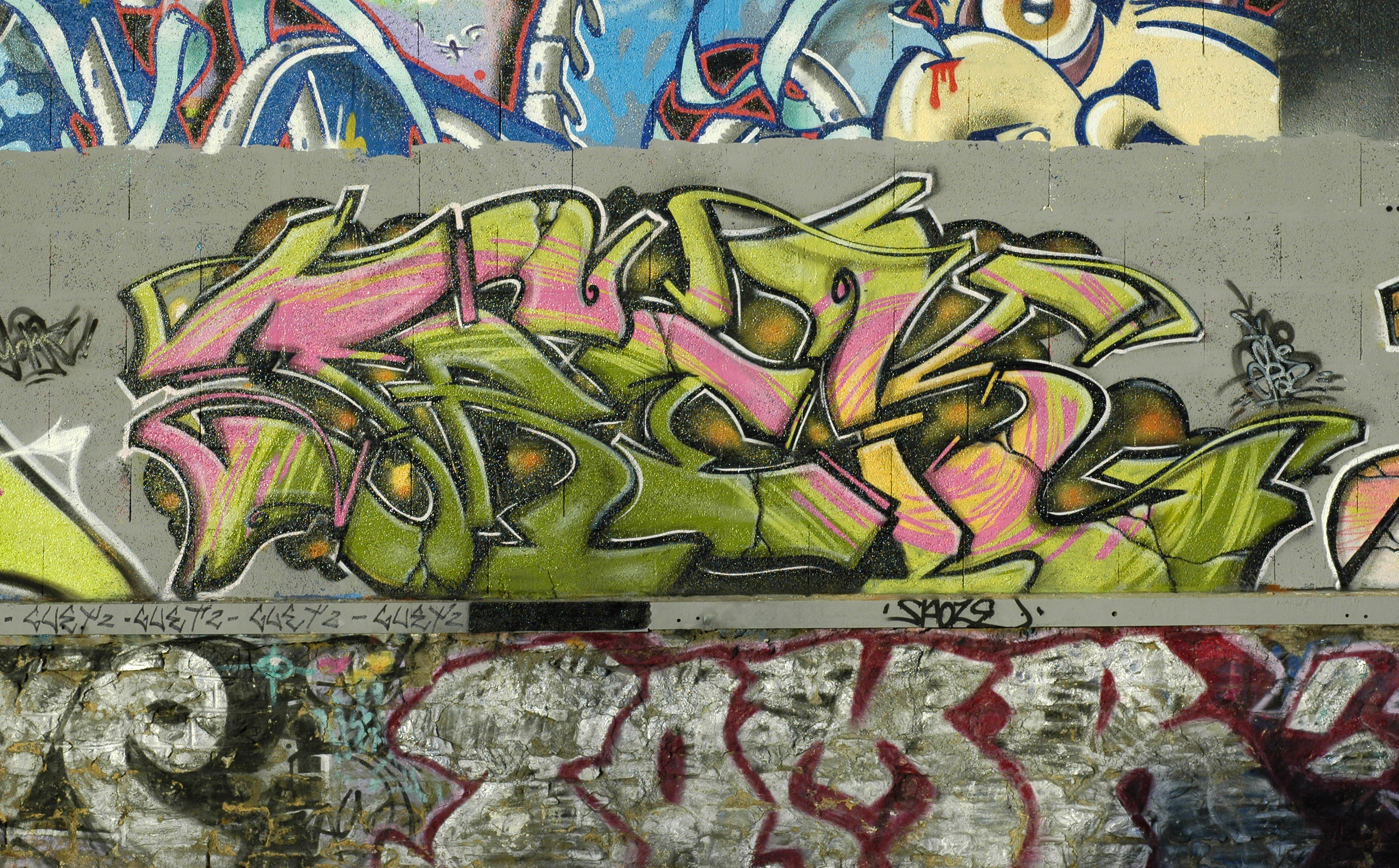 Detail Graffiti Wall Texture Nomer 9
