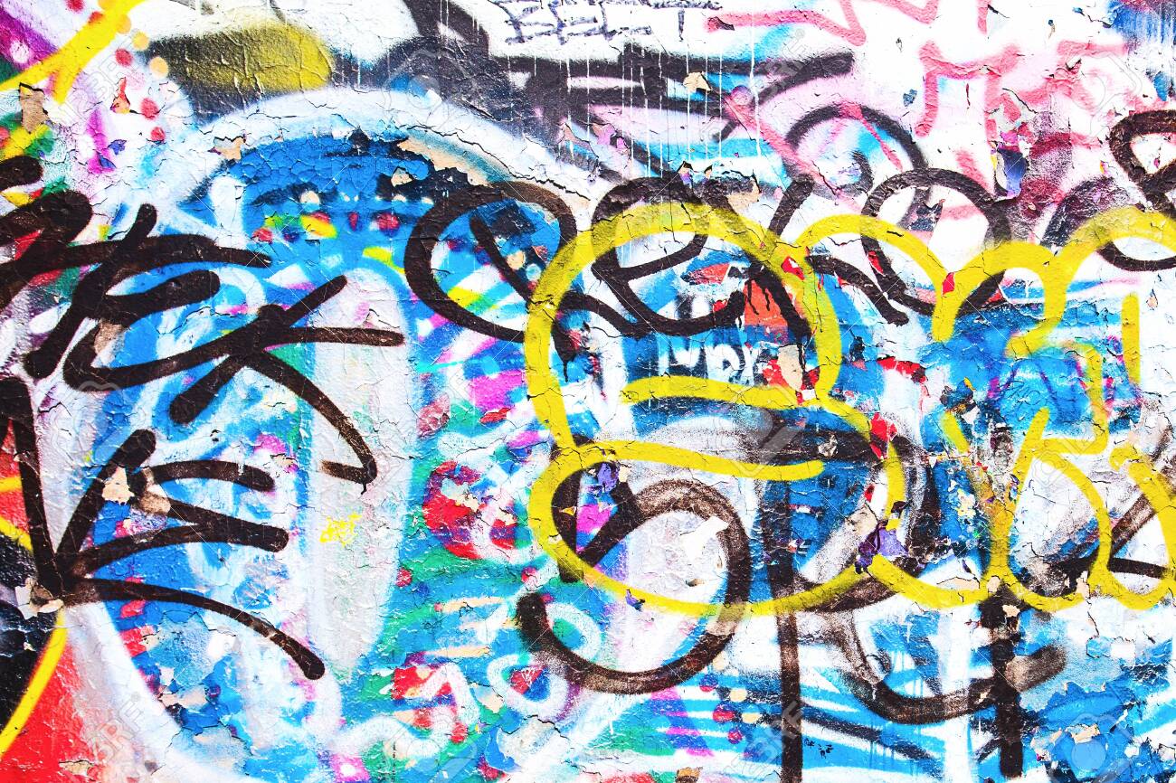 Detail Graffiti Wall Texture Free Nomer 6