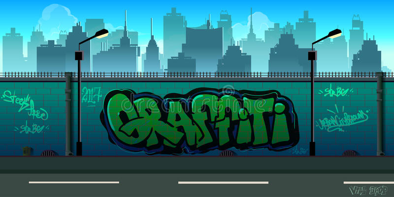 Detail Graffiti Wall Vector Nomer 14