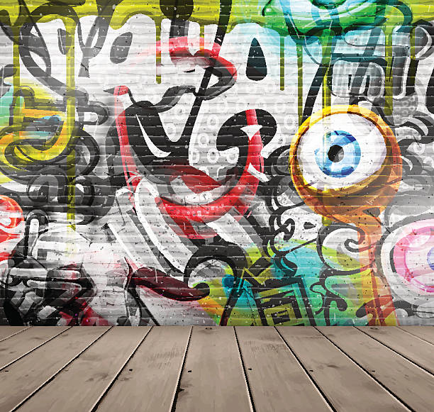 Detail Graffiti Wall Vector Nomer 21