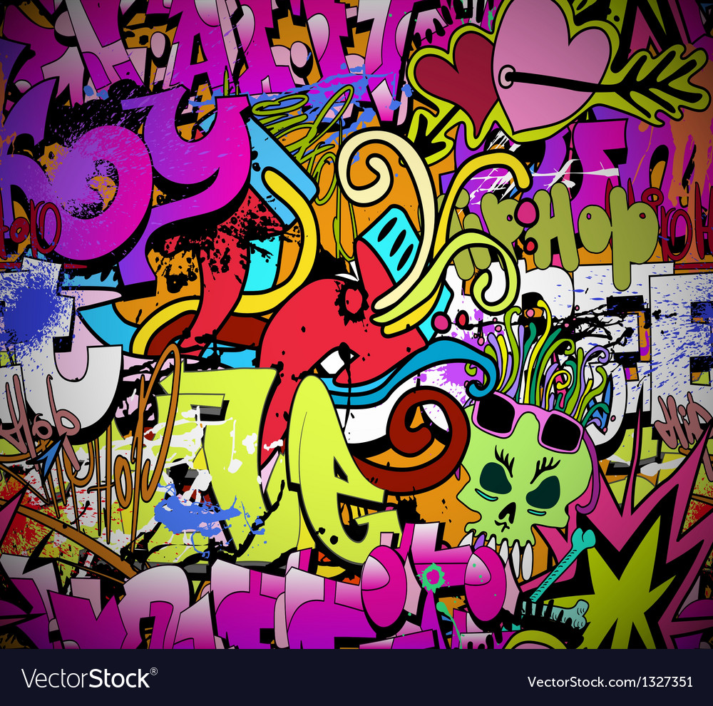 Detail Graffiti Wall Vector Nomer 23