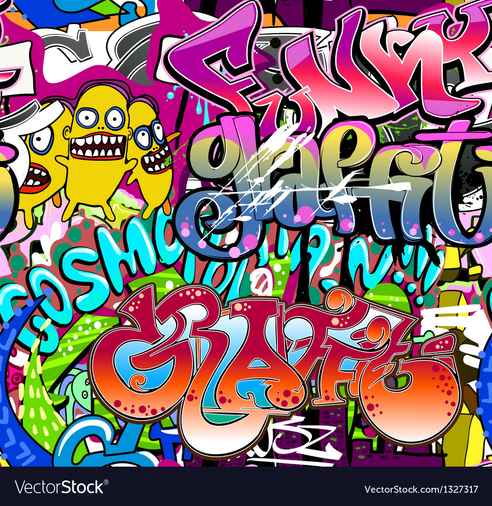 Detail Graffiti Wall Vector Nomer 24