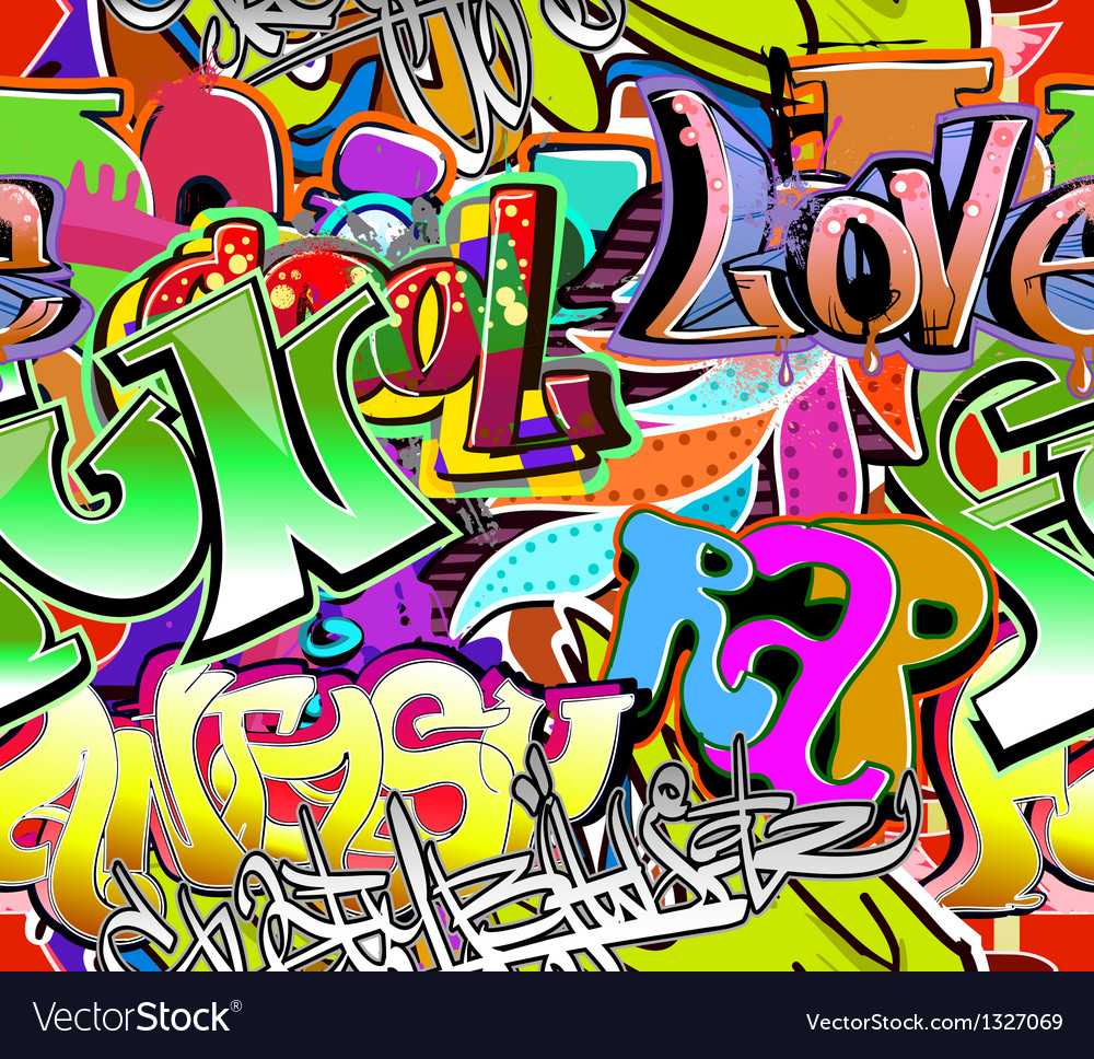 Detail Graffiti Wall Vector Nomer 36