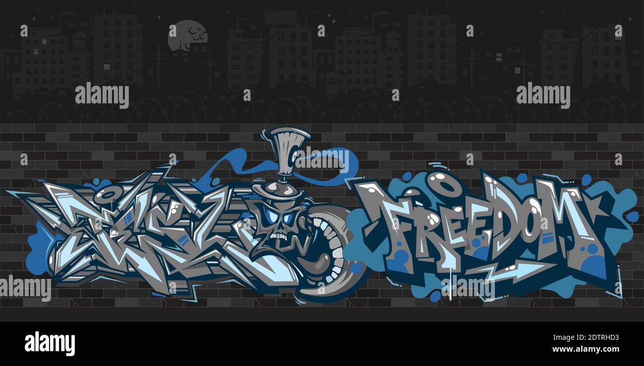 Detail Graffiti Wall Vector Nomer 39