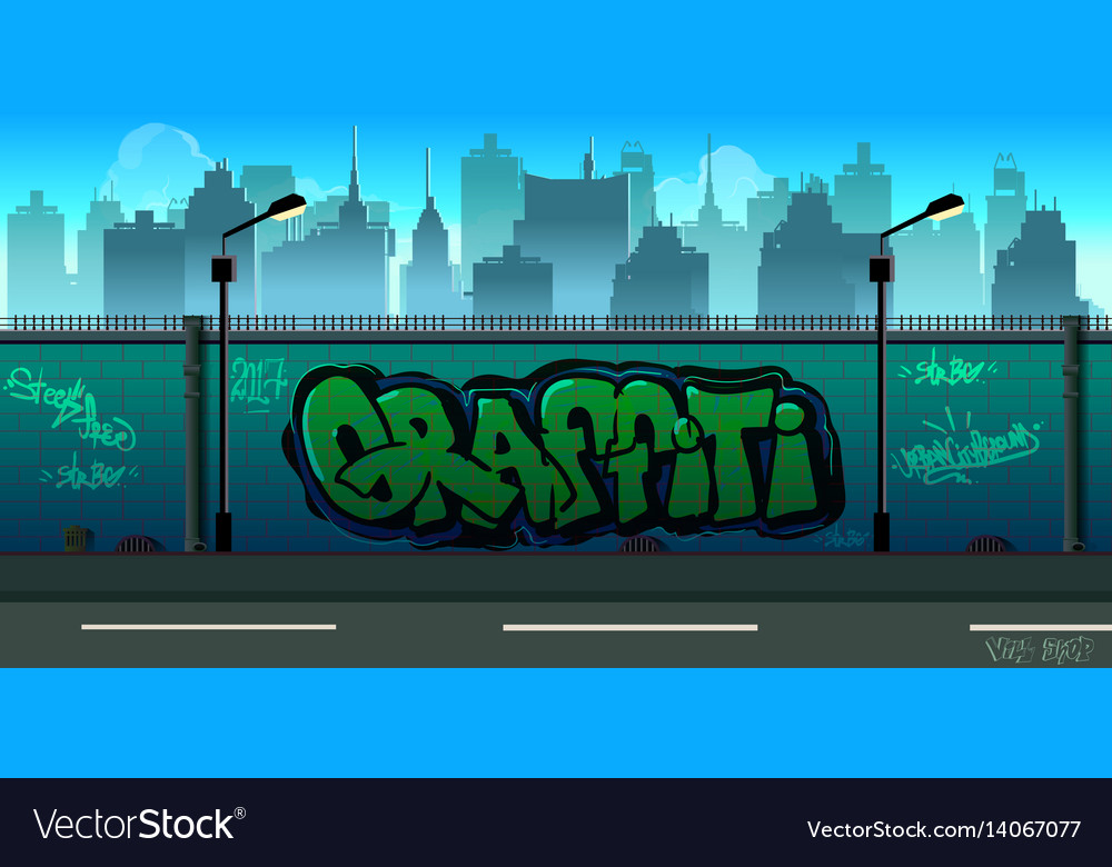 Detail Graffiti Wall Vector Nomer 5