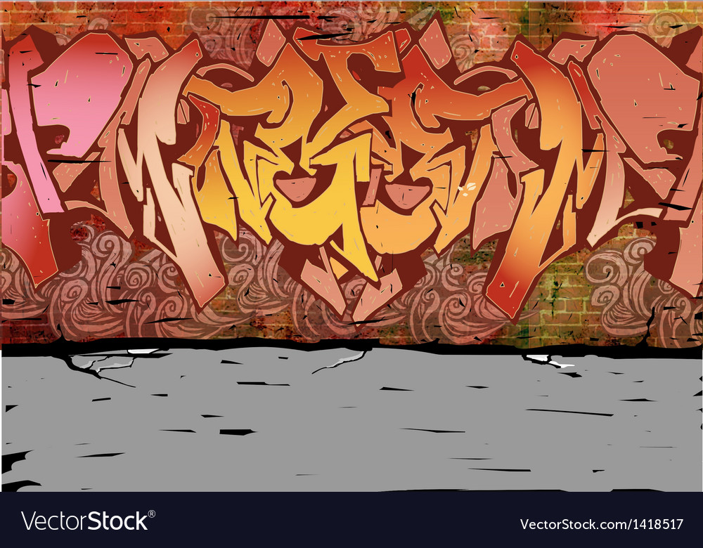 Detail Graffiti Wall Vector Nomer 46