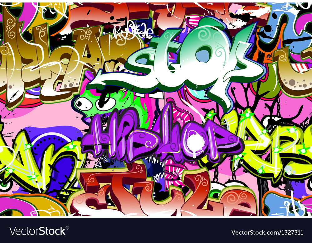 Detail Graffiti Wall Vector Nomer 48