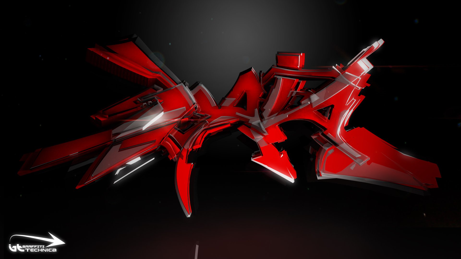Detail Graffiti Wallpaper 3d Red Nomer 10