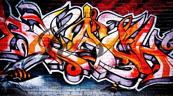 Detail Graffiti Wallpaper 3d Red Nomer 23